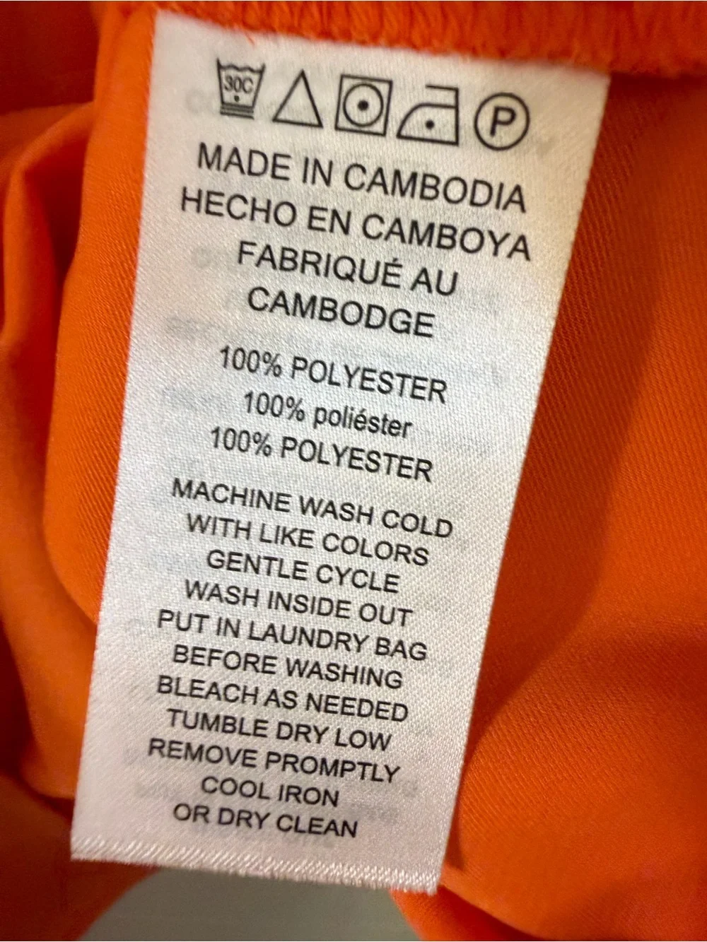 MICHAEL Michael Kors Vibrant Orange Short-Sleeve Button-Down Blouse - Picture 2 of 2
